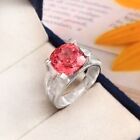 A+ Natural Ceylon Padparadscha Sapphire 925 Silver Handmade Ring Engagement Gift