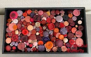 Lot of 200+ Vintage Buttons ~ Various Sizes ~ Retro ~ Classic ~ Sewing ~ Crafts