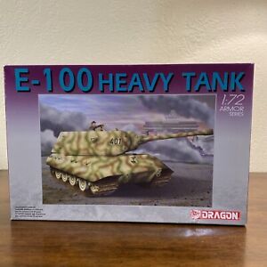 DRAGON 7256 1/72 Scale GERMAN E-100 Heavy Tank (Armor Series) NEW US Seller
