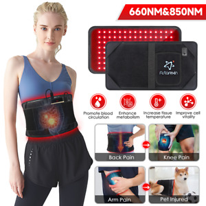 Red & Infrared Belt LED Light Therapy Wrap for Body Back Pain Relief Lose Weight