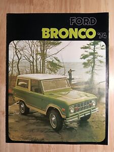 1974 FORD BRONCO TRI-FOLD SALES BROCHURE ORIGINAL