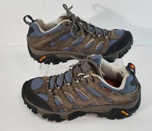 Merrell Moab Smore Ventilator Hiking Shoes Sneakers Size 9 Low J87762 Gray Blue