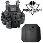 Urban Assault Ghost Camo Tactical Vest Plate Carrier With Level III Armor Plates