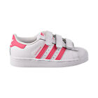 Adidas Superstar CF C Little Kids Shoes Footwear White/Real Pink/Pink CG6621