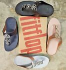 FitFlop Women's Galaxy toe post Slip Sandals Wedge CHOOSE COLOR & SIZE new