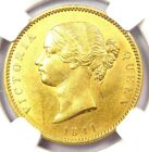 1841-C India Victoria Gold Mohur Coin - Certified NGC Uncirculated Detail UNC MS