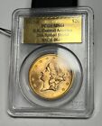 1857-S $20 Gold Liberty Head PCGS MS64 S.S. Central America 20A Spiked Shield