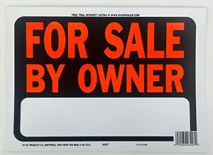 For Sale By Owner Sign 8 1/2