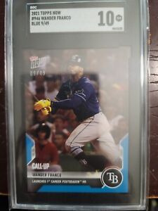 Wander Franco 2021 Topps NOW Call-Up RC Blue Parallel /49 SGC 10 #946 SP