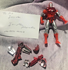 Marvel Hologram Armor Iron Man Action Figure Red Silver Toy Biz 90s Vintage 1995