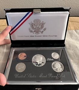 1995 U.S. Mint Premier Silver Proof Set w/ case, box & COA       SN4453