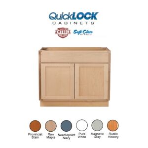 Quicklock RTA (Ready-to-Assemble) Base Kitchen Cabinets | Made in America