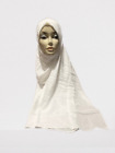Womens White Crinkle Viscose Hijab Wrap Shawl Head Cover 1 DZ (12Pcs) LOT