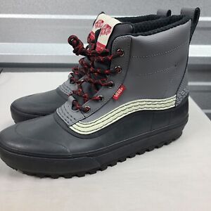 VANS Standard Mid MTE  Men's Size 11.5 Snow Boots Cole Navin Black GreReflective