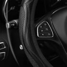 Car Accessories Steering Wheel Cover Black Leather Anti-slip 15''/38cm Universal (For: 2019 Kia Soul)
