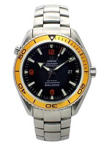 OMEGA Seamaster Planet Ocean Co-Axial 600m Automatic Date Watch 2208.50 w/Box