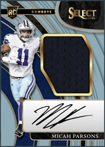 New Listing2021 Panini Select Rookie Patch Autograph Rare MICAH PARSONS RPA RC Digital Card