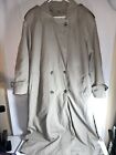 Vintage London Fog Trench Coat Tan Double Breasted Lined Women's Size 12 Reg