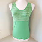 Tasc Performance Womens Medium Green Stretch Yoga Tank Top Organic Cotton Bamboo