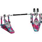 TAMA 50th Limited Iron Cobra Marble Coral Swirl Power Glide Twin Pedal