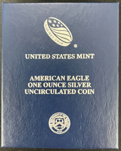 2020 W United States Mint American Eagle One Once Silver Uncirculated Coin W/COA