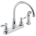 Delta Windemere 2 Handle Kitchen Faucet Chrome-Certified Refurbished