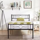 Twin/Full/Queen Size Metal Bed Frame Platform with Headboard Mattress Foundation