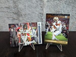 2022 Panini Chronicles Chris Olave New Orleans Saints Rookie 2 Pack