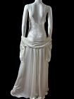 Vintage Miss Elaine Long Flowy Bridal Nightgown Peignoir Robe Set Medium USA