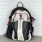 The North Face Womens Recon Backpack Black/Purple Trim School Laptop Travel Bag