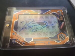 2022 Panini Elements Bailey Zappe Neon Signs On Card Auto /75 Super Duper Fire!