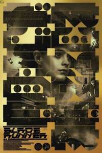 Blade Runner (Gold Variant) by Krzysztof Domaradzki xx/60 Screen Print Movie Art