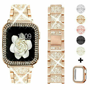 Bling iWatch Band+Case For Apple Watch Band Series 8 7 6 5 4 3 SE 41/42/44/45mm