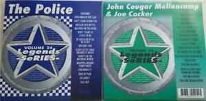 2 CDG LEGENDS KARAOKE DISCS 1980'S MALE POP JOHN COUGAR MELLENCAMP,POLICE & MORE