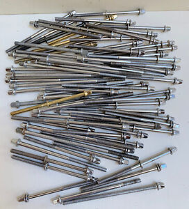 BIG Lot Pile of TENSION ROD Parts Bass Tom Drum Asst Various Modern 4-inch Plus