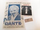 Original Vintage magic Lot/ DANTE Program , Theater Ticket & Foldout