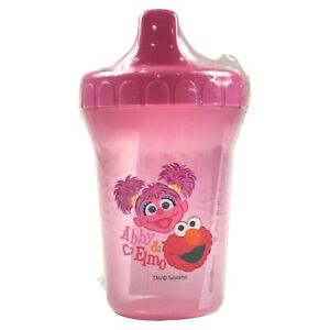 Sesame Street Abby & Elmo 8 oz. Pink Sippy Cup Spill Proof Tumbler