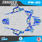 Graphics Kit for Yamaha PW50 (1990-2023) PW-50 PW 50 Snagged series - Blue