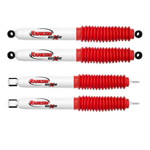 Rancho Front & Rear RS5000X Gas Shocks for 87-95 Jeep Wrangler YJ w/ 2.5