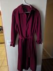 beautiful gallery trench red coat size 14