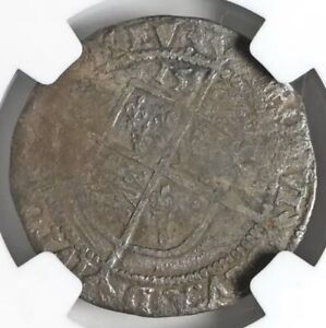 ENGLAND 1582 Queen Elizabeth I 1558-1603 AD Silver 6P Sixpence Coin S-2572 NGC F