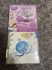 Disney Princess 36 Wall Glitter Stickers Decor  Peel Stick Decal Removable New