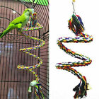 Parrot Hanging Braided Budgie Chew Rope Bird Cage Cockatiel Toy Pet Stand Swing