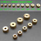5Pc 0.4M Brass Gear Spur Pinion Bore 2MM 1.98 9/10/11/12/13/14/15/16/17/18 Teeth