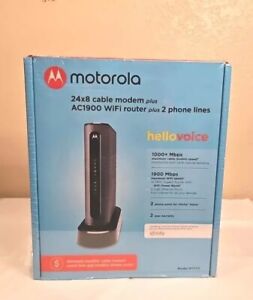 New Sealed Motorola MT7711 24X8 Cable Modem AC1900 Wi-Fi -  Router Xfinity