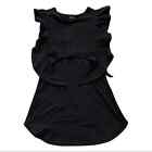 Art Class Black Ribbed Dress Girls Jersey Knit Comfy Dress Size 6/6X