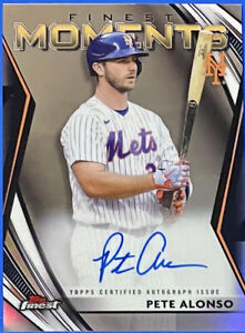 New Listing2021 Finest Moments Autograph Auto Refractor #FMAPA Pete Alonso, New York Mets