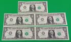 Lot Of 5 SEQUENTIAL STAR NOTES. Consecutive Crisp 2017A $1 Dollar. 