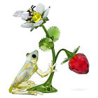 Swarovski Crystal Idyllia Frog Bee and Strawberry Figurine Decoration 5667599