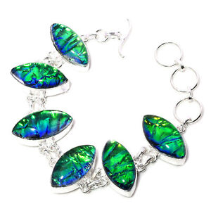 Australian Triplet Opal Gemstone Handmade Ethnic Jewelry Bracelet 7-8